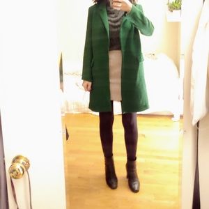 Fab green zara boyfriend coat/jacket